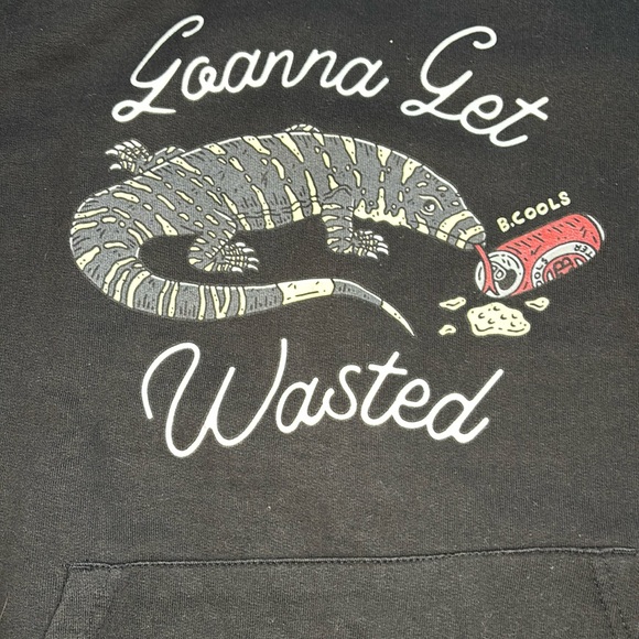 “Guanna get wasted” Barney cools size M black hoodie - Picture 2 of 6